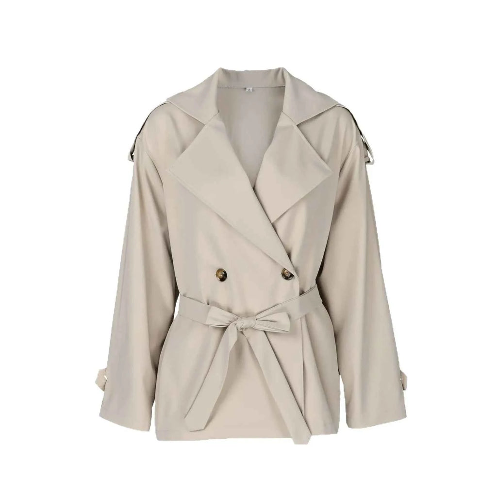Belted Short Trench Jacket