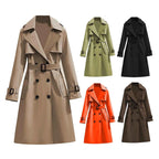 Belted Double-Breasted Trench Coat