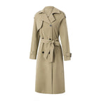 Belted Double-Breasted Trench Coat - Isabella Mae