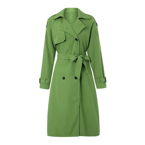 Belted Double-Breasted Trench Coat