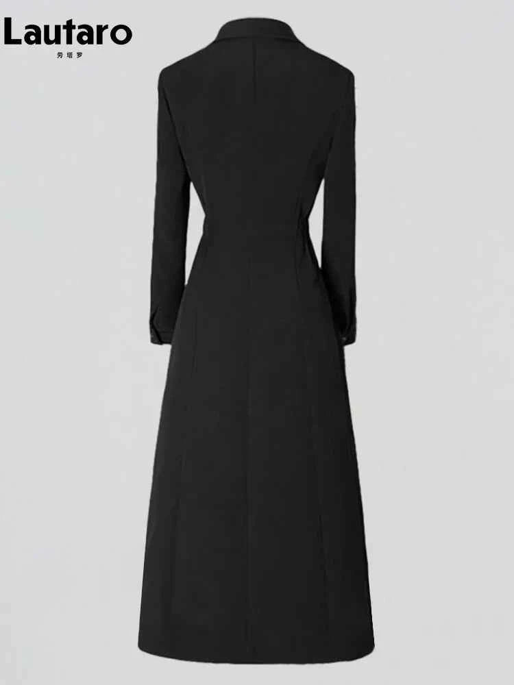 Fitted Double-Breasted Trench Coat