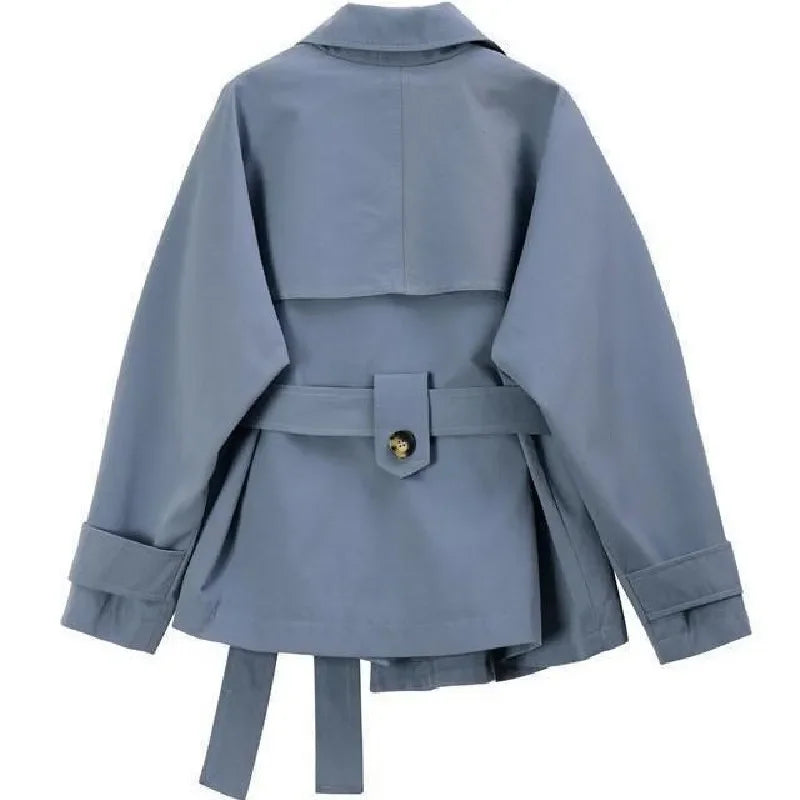 Short Belted Trench Coat - Isabella Mae