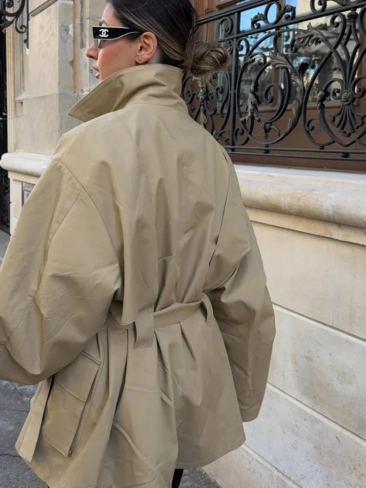 Belted Utility Trench Jacket - Isabella Mae