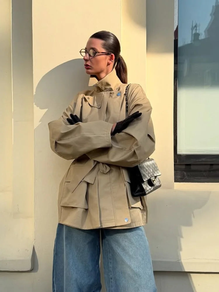 Belted Utility Trench Jacket - Isabella Mae
