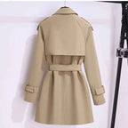 Belted Double-Breasted Trench Coat