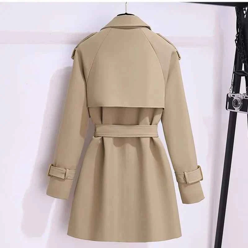 Belted Double-Breasted Trench Coat