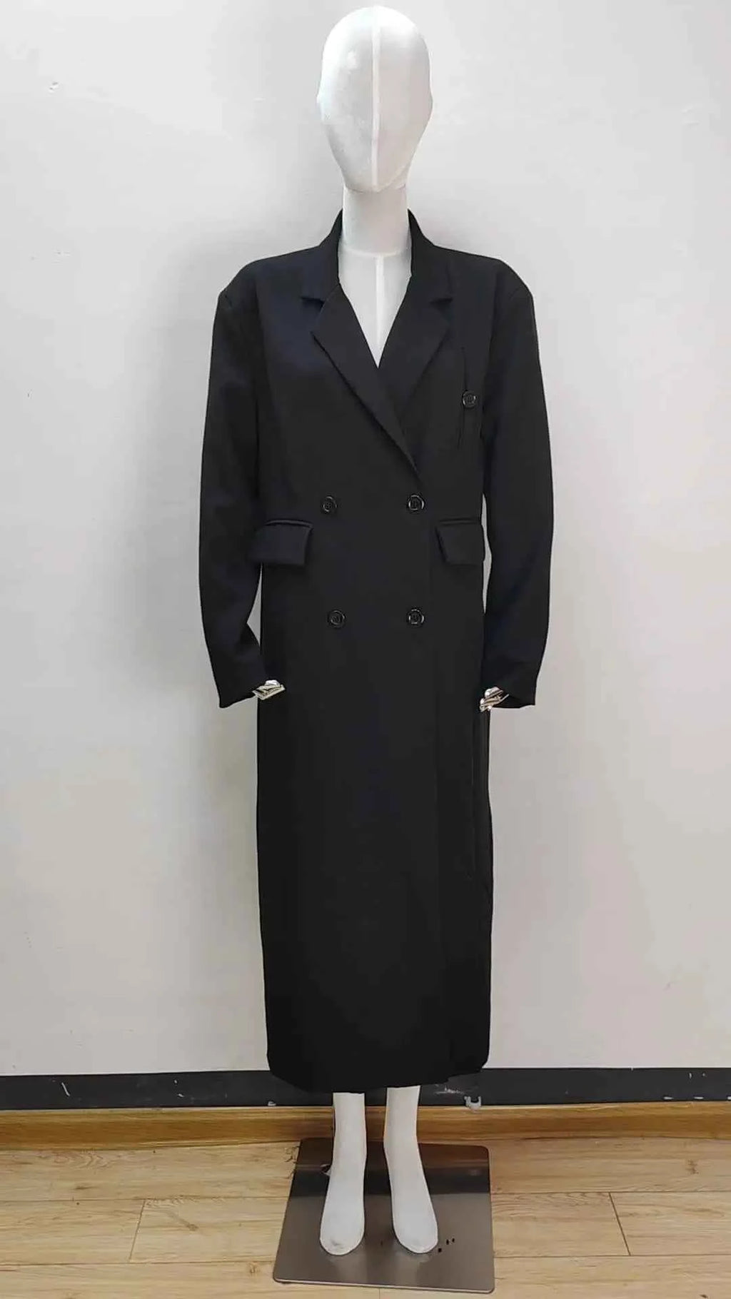 Oversized Double-Breasted Trench Coat