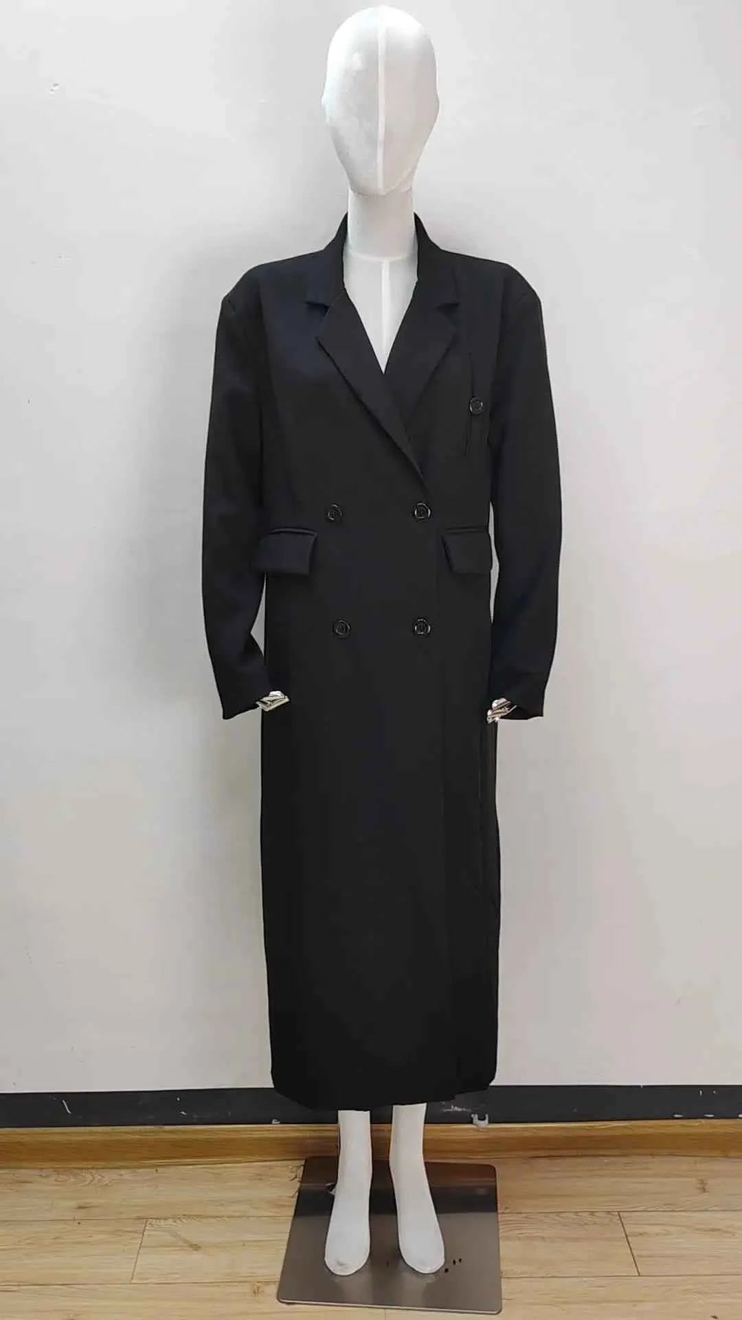 Oversized Double-Breasted Trench Coat