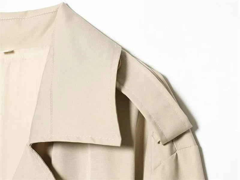 Belted Short Trench Coat