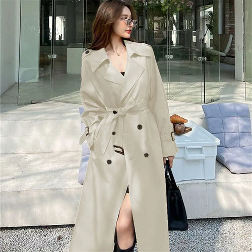 Belted Long Trench Coat