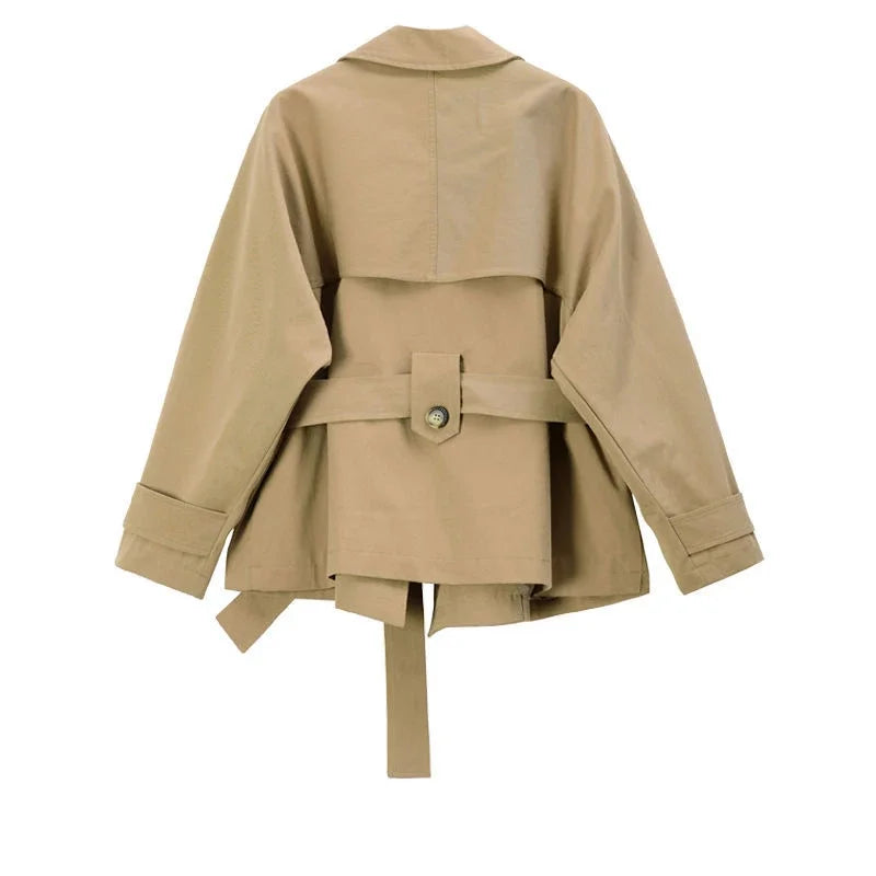 Short Belted Trench Coat - Isabella Mae
