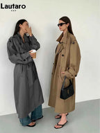 Oversized Belted Trench Coat