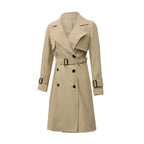 Belted Double-Breasted Trench Coat - Isabella Mae