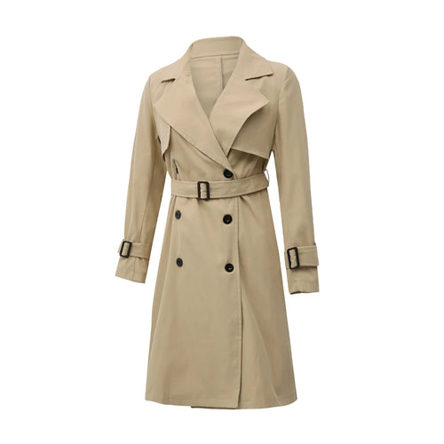 Belted Double-Breasted Trench Coat