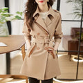 Belted Double-Breasted Trench Coat - Isabella Mae