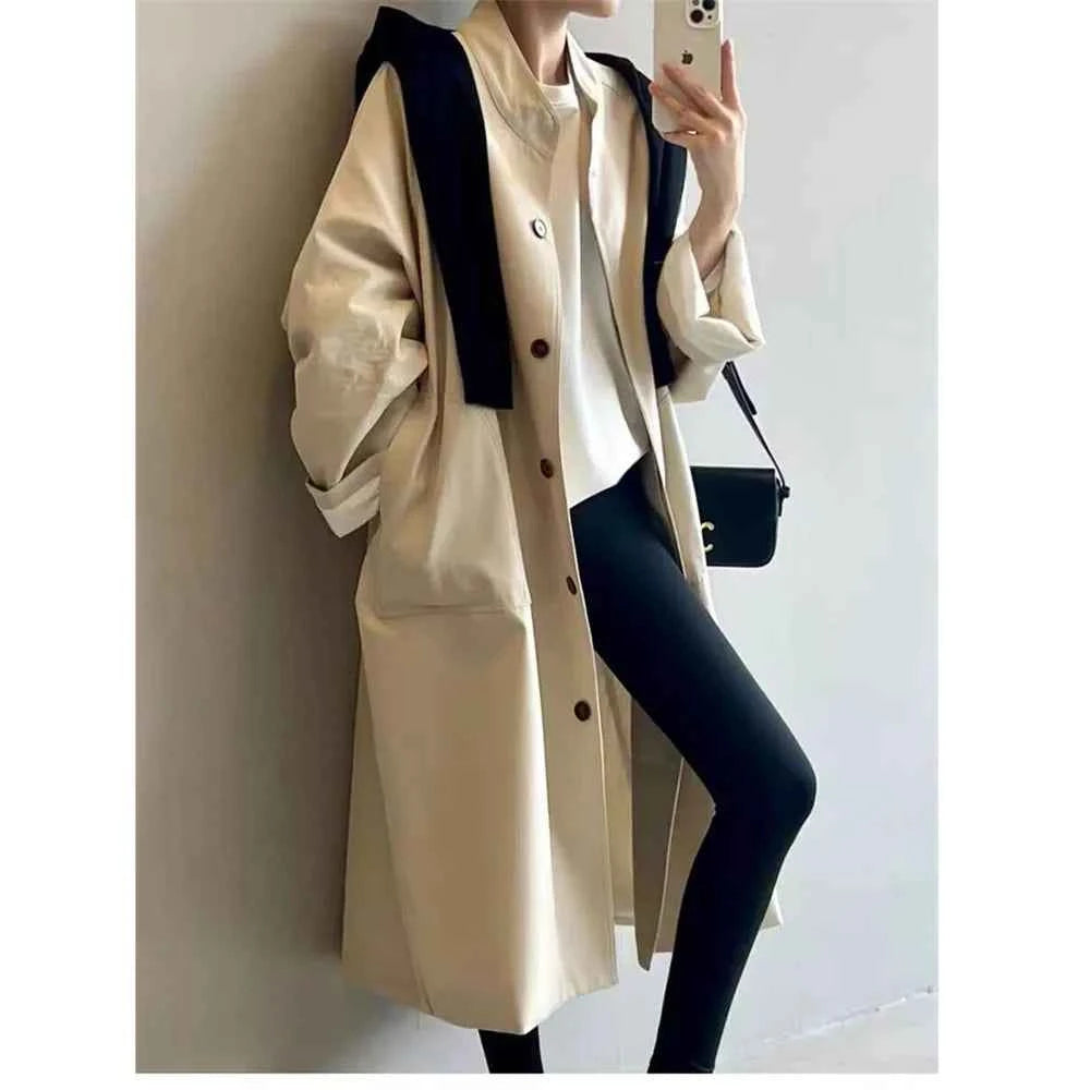 Longline Stand Collar Trench