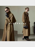 Belted Double-Breasted Trench Coat