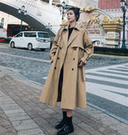 Belted Double-Breasted Trench Coat - Isabella Mae