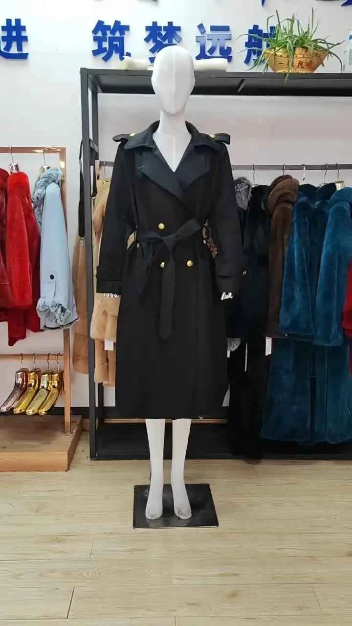 Gold Button Trench Coat