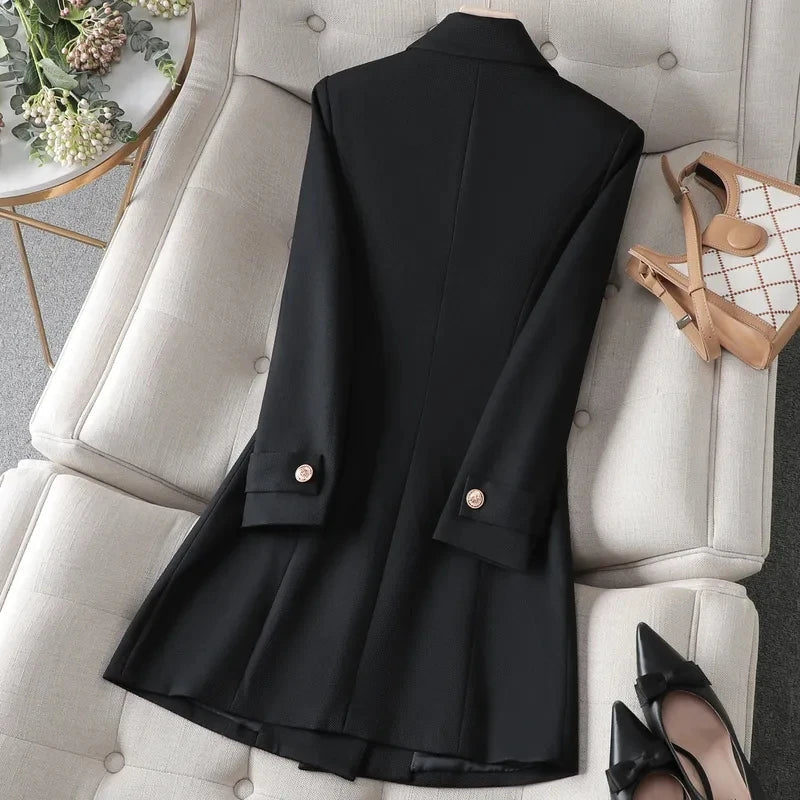 Longline Double-Breasted Blazer - Isabella Mae