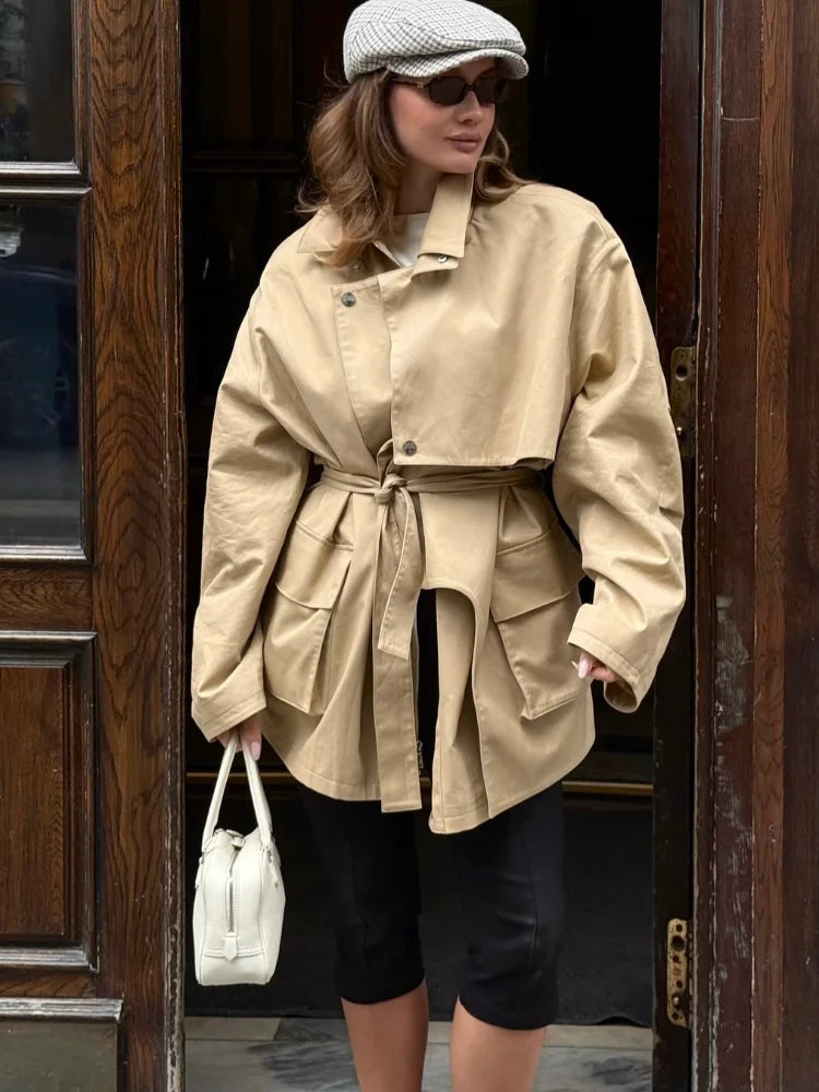 Belted Utility Trench Jacket - Isabella Mae