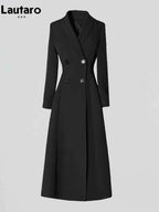 Fitted Double-Breasted Trench Coat