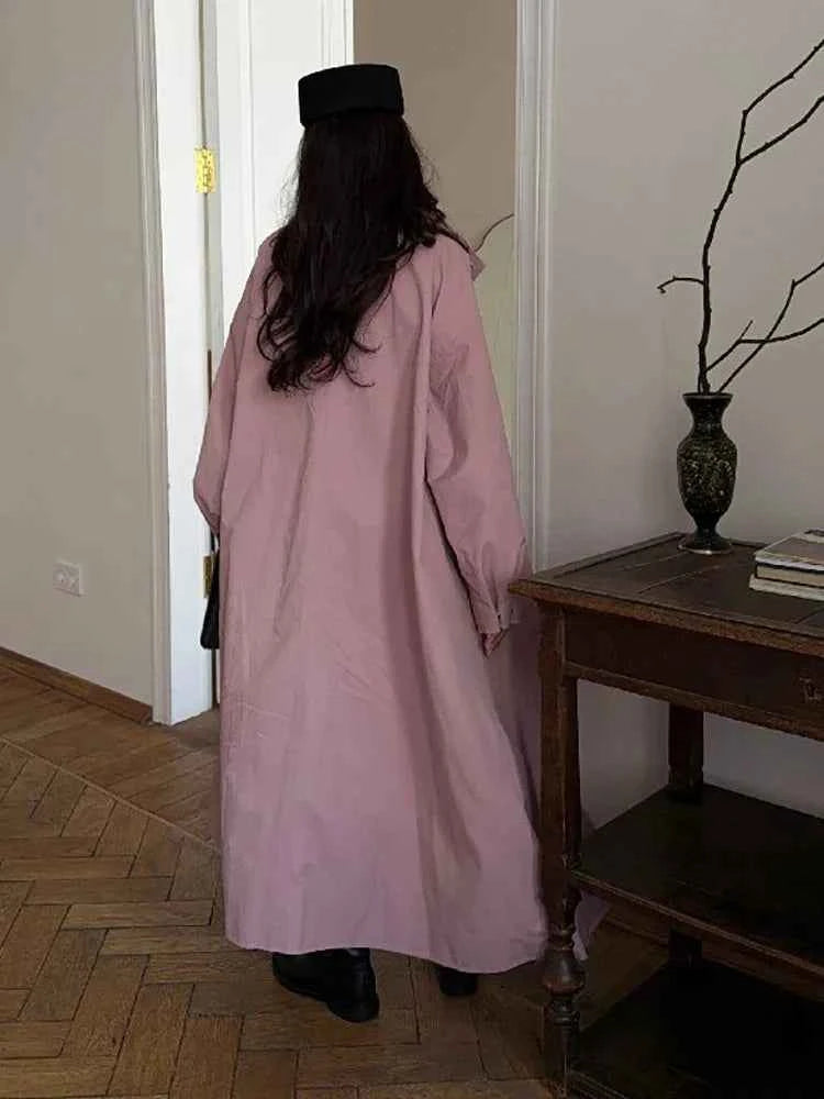 Longline Stand Collar Trench Coat