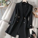 Longline Double-Breasted Blazer - Isabella Mae