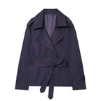 Belted Short Trench Coat