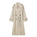 Belted Double-Breasted Trench Coat