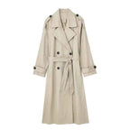 Belted Double-Breasted Trench Coat