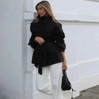 Belted Short Trench Jacket