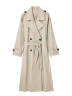 Belted Double-Breasted Trench Coat