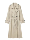 Belted Double-Breasted Trench Coat - Isabella Mae