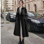 Belted Double-Breasted Trench Coat