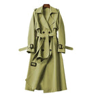 Belted Double-Breasted Trench Coat