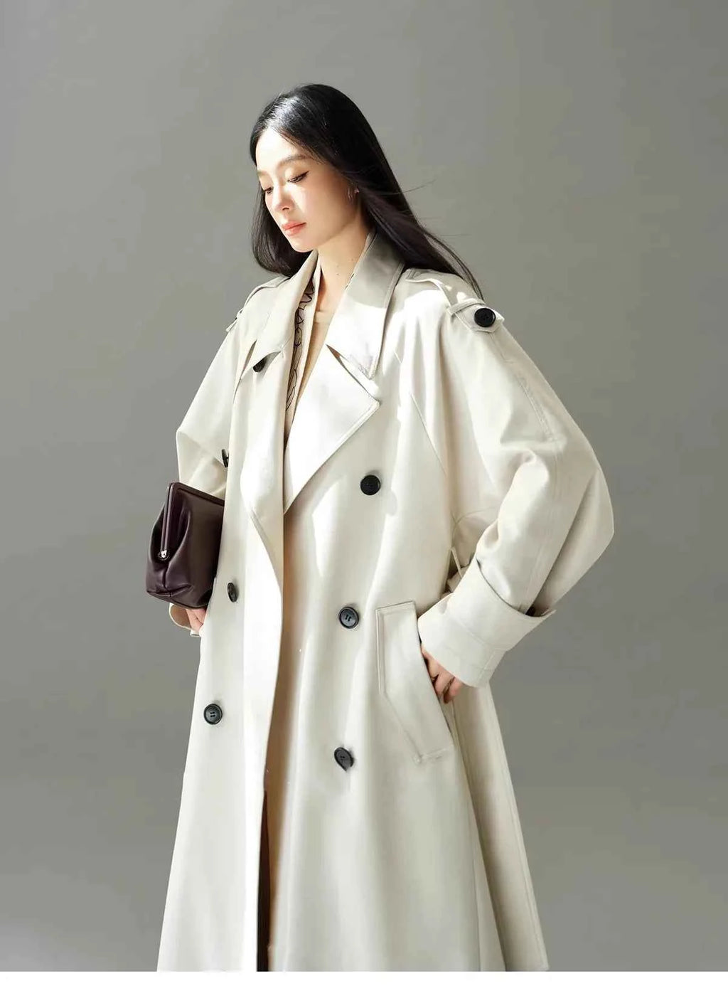 Oversized Belted Trench Coat