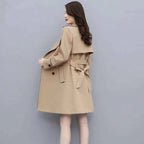 Belted Double Breasted Trench Coat