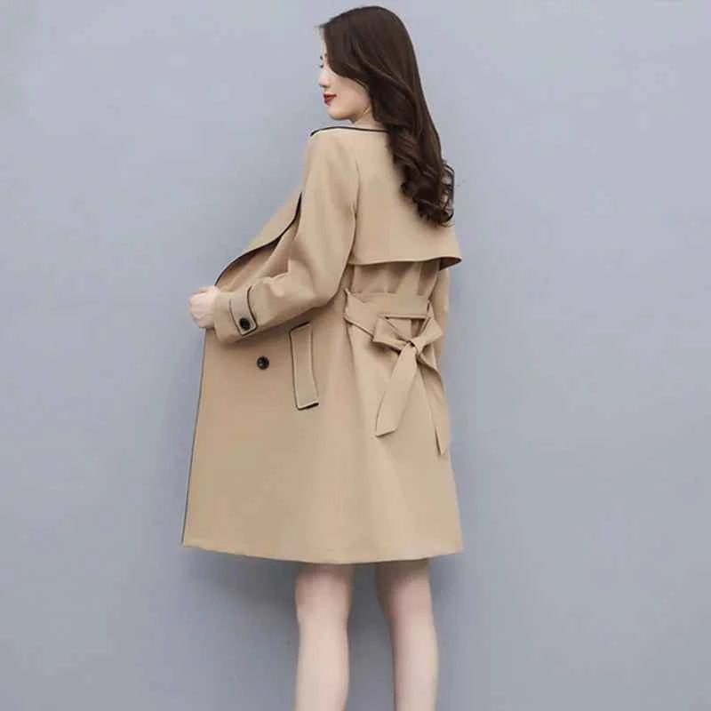 Belted Double Breasted Trench Coat