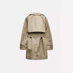 Belted Double-Breasted Trench Coat