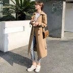 Belted Double-Breasted Trench Coat