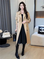 Belted Double-Breasted Trench Coat - Isabella Mae