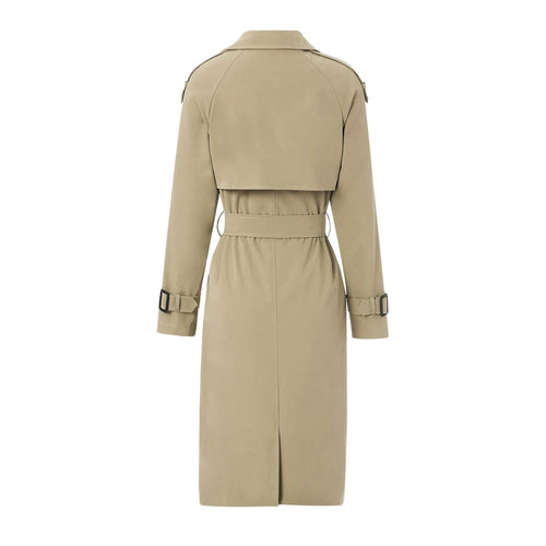 Belted Double-Breasted Trench Coat