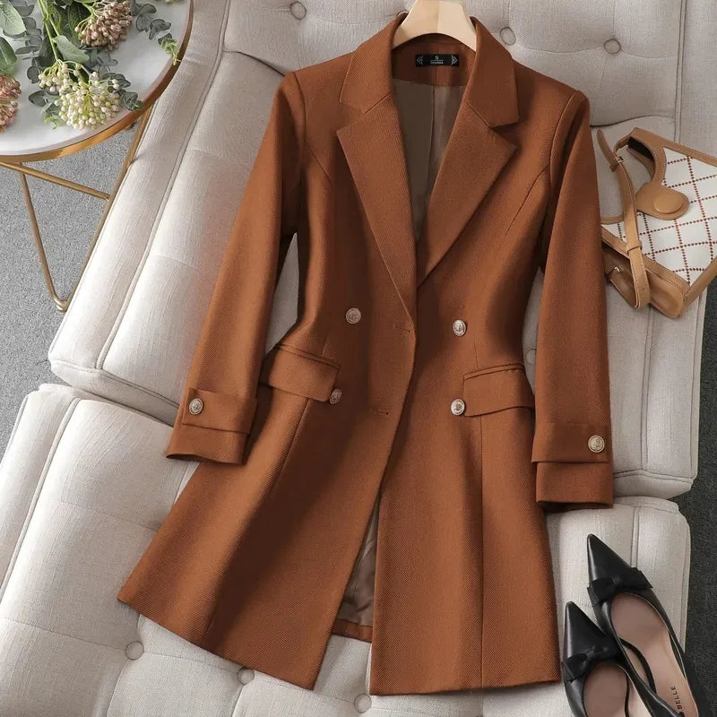 Longline Double-Breasted Blazer - Isabella Mae