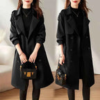 Belted A-Line Trench Coat