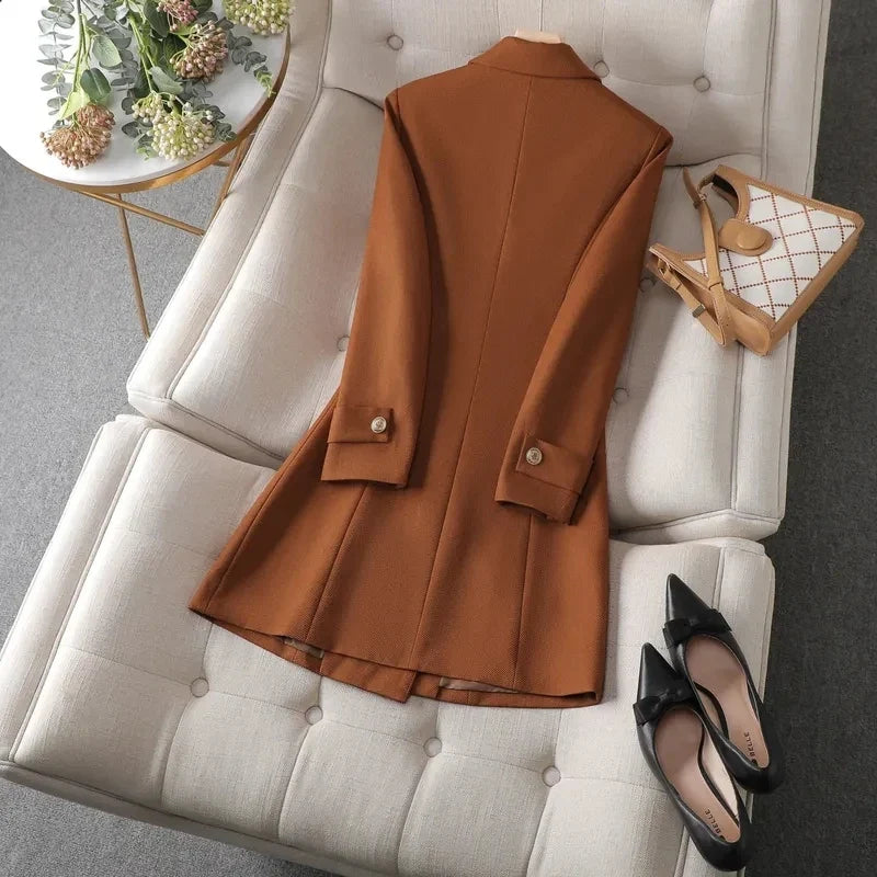Longline Double-Breasted Blazer - Isabella Mae