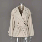 Belted Short Trench Jacket