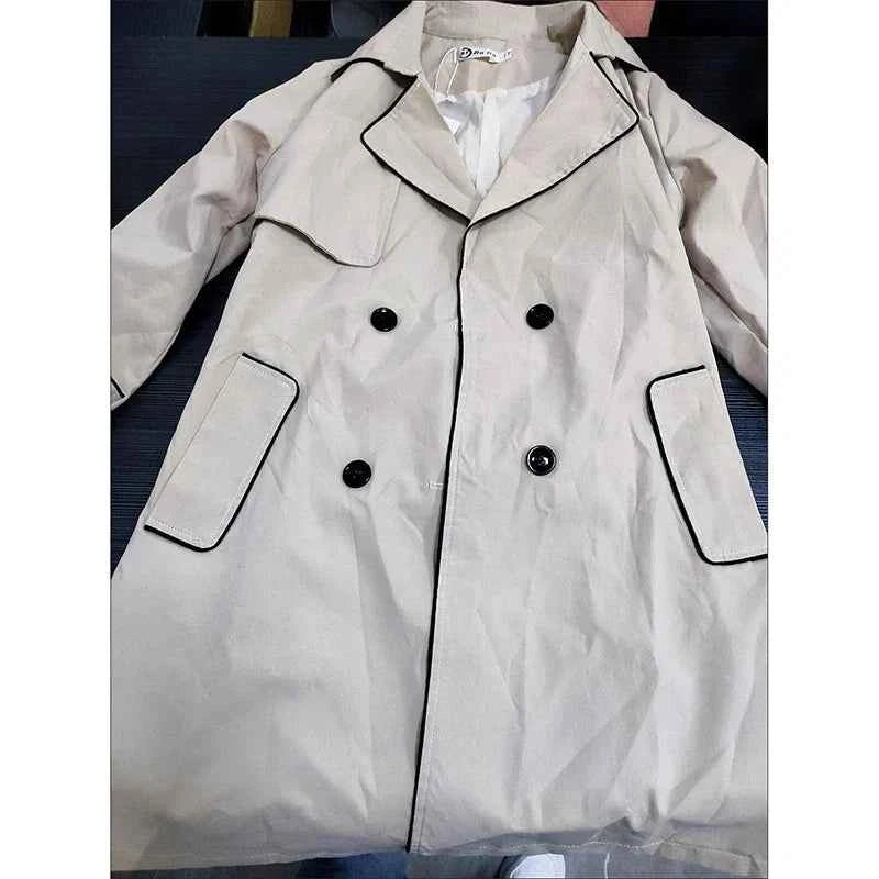 Belted Double Breasted Trench Coat