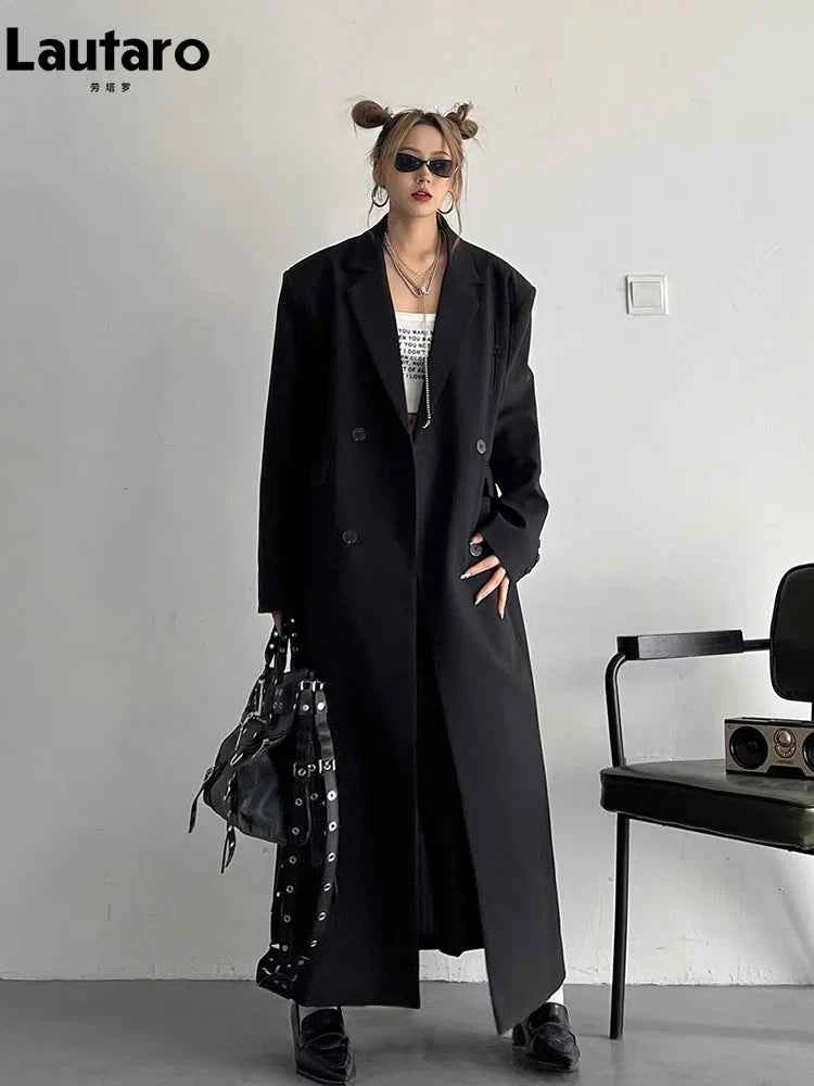 Oversized Double-Breasted Trench Coat
