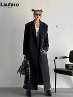 Oversized Double-Breasted Trench Coat